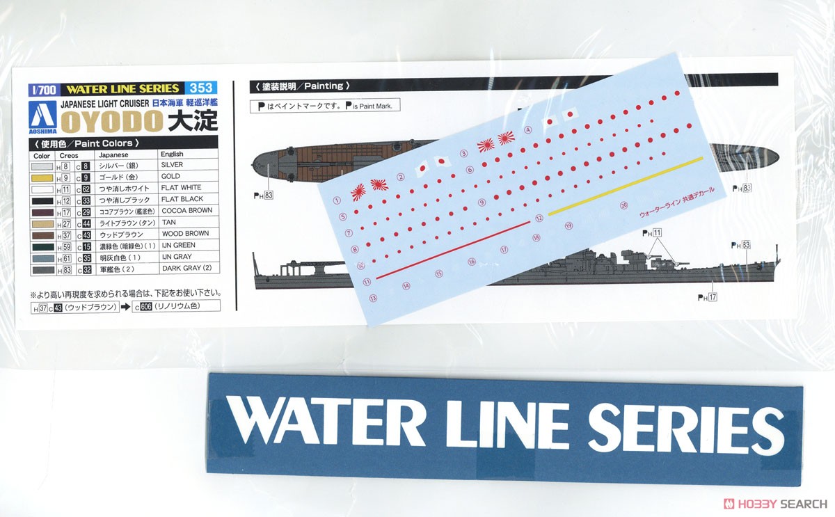 日本海軍 軽巡洋艦 大淀 (プラモデル) 中身4