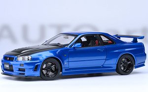 Nismo R34 GT-R Z-tune (Bayside Blue / Carbon Black Bonnet) (Diecast Car)
