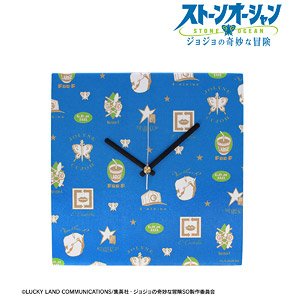 Animation [JoJo`s Bizarre Adventure Stone Ocean] Symbol Mark Pattern Fabric Wall Clock (Anime Toy)