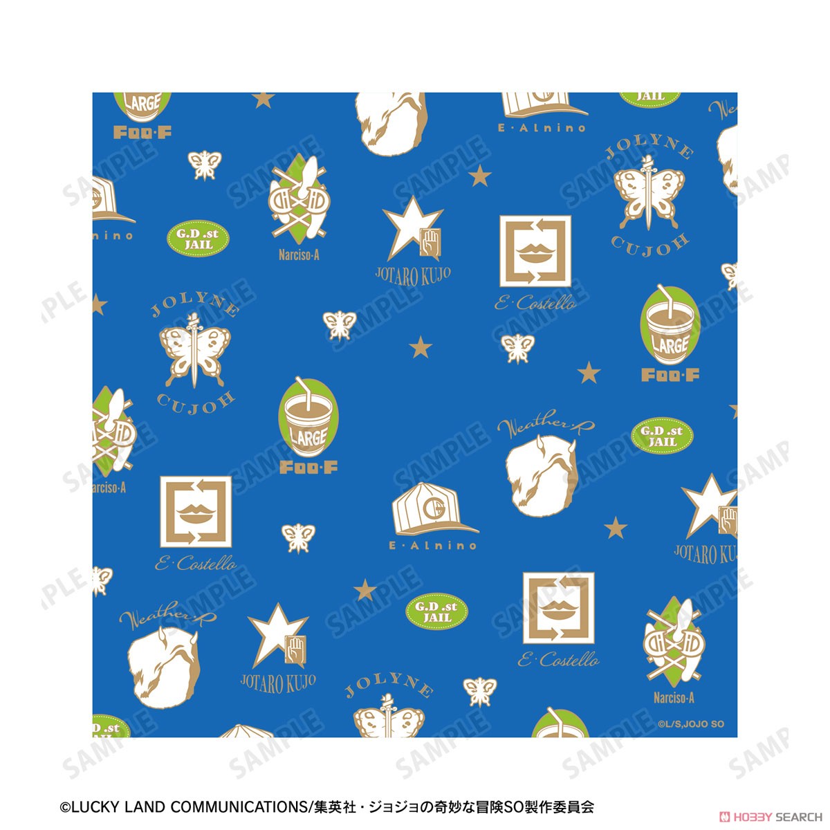 Animation [JoJo`s Bizarre Adventure Stone Ocean] Symbol Mark Pattern Fabric Wall Clock (Anime Toy) Item picture3
