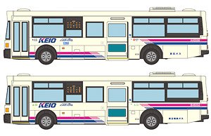 The Bus Collection Keio Dentetsu Bus Good Bye NSK 96MC Middle Long Bus Keio Dentetsu Color Two Car Set (2 Cars Set) (Model Train)