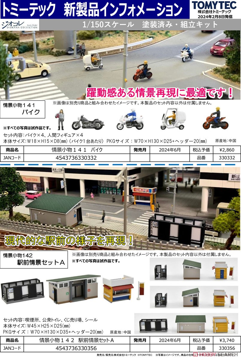 情景小物 142 駅前情景セットA (鉄道模型) その他の画像3