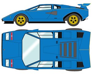 Lamborghini Countach LP500S `Walter Wolf 2nd` Ch.1120202 エアロミラー (ミニカー)