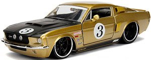 1967 Shelby GT500 #3 Gold / Black (Diecast Car)