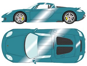Porsche Carrera GT 2004 ターコイズグリーンメタリック (ミニカー)
