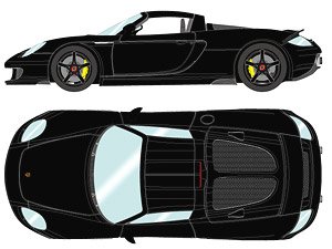 Porsche Carrera GT 2004 Black Metallic (Diecast Car)