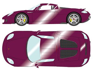 Porsche Carrera GT 2004 Amethyst Metallic (Diecast Car)