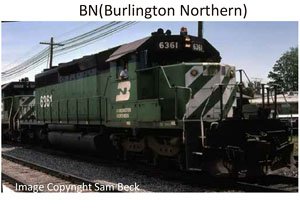 EMD SD40-2 Early BN #6361 ★外国形モデル (鉄道模型)