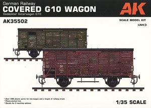 GERMAN RAILWAY COVERED G10 WAGON GEDECKTER GUTERWAGEN G10 (Plastic model)