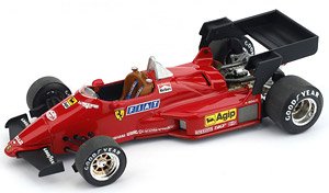 フェラーリ 126 C4 1984年フィオラノサーキット プレス発表 M.Alboreto, R.Arnoux (ミニカー)
