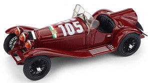 アルファロメオ 8C 2300 1932年 ミッレ・ミリア #105 T.Nuvolari (ミニカー)