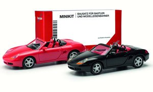 (HO) ミニキット ポルシェ ボクスター S (2台セット) [Porsche Boxster S(R)] (鉄道模型)
