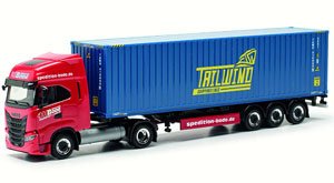 (HO) イベコ S-Way LNG コンテナセミトレーラー `HH Bode/Tailwind` [Iveco S-Way LNG] (鉄道模型)