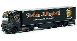 (HO) スカニア CS20 HD 冷蔵ボックスセミトレーラー `Stefan Klingbeil` [Scania CS20 SZ] (鉄道模型)