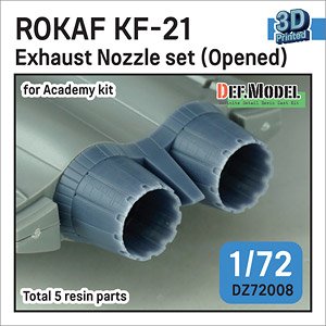 ROKAF KF-21 Exhaust Nozzle set (Opened) (for Academy) (Plastic model)