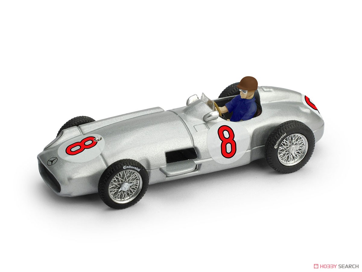 メルセデス・ベンツ W196 55オランダGP優勝 #8 Fangio ドライバーフィギュア付 (ミニカー) 商品画像1