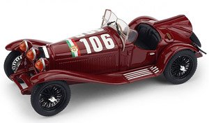 アルファ・ロメオ 8C 2300 1932年ミッレ・ミリア 優勝 #106 Borzacchini (ミニカー)