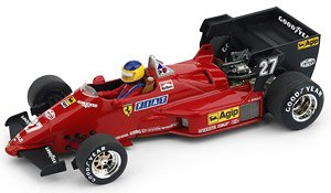 フェラーリ 126 C4 1984年ベルギーGP #27 M.Alboreto ドライバーフィギュア付 (ミニカー)