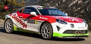 Alpine A110 Rally RGT No.61 Code Racing 1st RGT Rally Monte Carlo 2024 P.Baffoun M.Dupuy (ミニカー)
