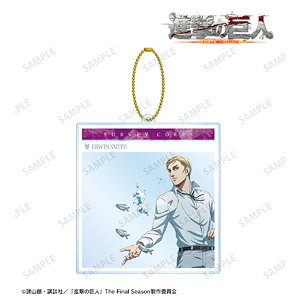 Attack on Titan [Especially Illustrated] Erwin Floating Underwater Ver. SNS Style Big Acrylic Key Ring (Anime Toy)