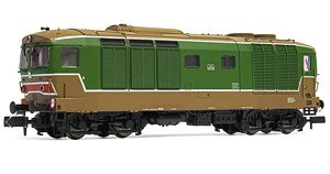FS, D.445 1st series, green/brown livery, flat winows, ep. IV-V (Model Train)