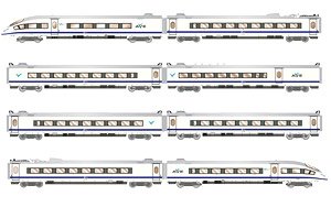 RENFE, AVE S-103, blue orginal livery, ep. V (8-Car Set) (Model Train)
