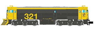 RENFE, diesel locomotive 321, w/snow-plough, yellow-grey livery w/yellow numbers, ep. V (鉄道模型)