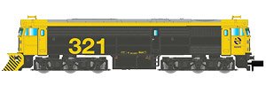 RENFE, diesel locomotive 321, with snow-plough, yellow-grey livery with yellow numbers, ep. V (Model Train)