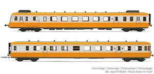 SNCF, RGP2 diesel railcar, re-built version, orange/silver livery, ep. IV (2-Car Set) (Model Train)