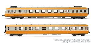 SNCF, RGP2 diesel railcar, re-built version, orange/beton livery, ep. IV with DCC sound decoder (2-Car Set) (Model Train)