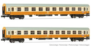 DR, 2-unit pack coaches `Stadteexpress`, 1st class + 2nd class coach, orange/beige (2両セット) (鉄道模型)