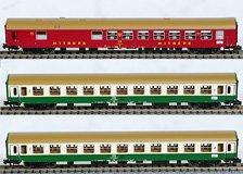 `D242 Paris Berlin Warszawa`, 3-unit 1/2, 1x WRm130 DR red, 2x Bm DR , ep. IV (3両セット) (鉄道模型)