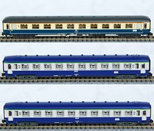 `D242 Paris Berlin Warszawa`, 3-unit 2/2, 1x Am DB blue/beige, 2x DEV A0 B10 SNCF, (3両セット) (鉄道模型)