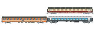 DB/FS 3-unit Alpen-Express Rome Munich Avmz 111+Eurofima 2nd cl. C1+UIC-X `64 2nd cl.(3両セット) (鉄道模型)
