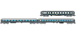 FS, 3-unit express train, CIWL WR+UIC-X `64 1st cl.+UIC-X `64 2nd cl. grey, ep. IV (3両セット) (鉄道模型)
