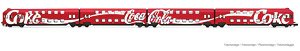 DB AG, 4-unit double-decker coach DBv with drivers cabin `Coca-Cola`, ep. IV-V (4-Car Set) (Model Train)