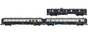 CIWL, 3-unit pack `Edelweiss Pullman Express`, set 1/2 (DD3, VP Fleche d`or+ VPC Etoile du Nord), ep. II (3-Car Set) (Model Train)