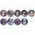 Granblue Fantasy Versus: Rising Chara Badge Collection C (Set of 9) (Anime Toy) Item picture1