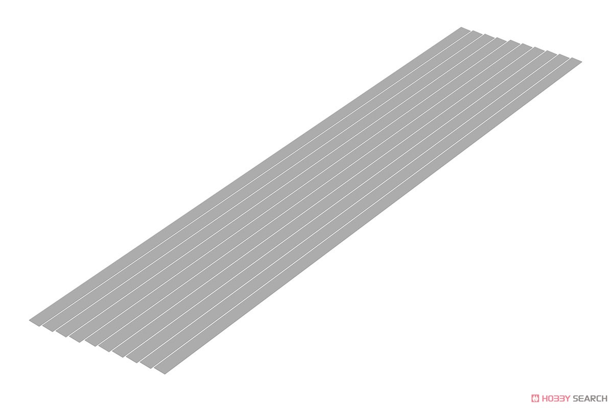 Plastic Material (Gray) Shredded Board 0.3 x 5.0 mm (10pcs.) (Material) 商品画像1