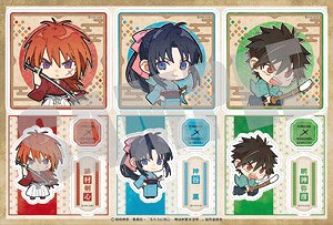 Rurouni Kenshin Sheet Sticker A (Kenshin Himura & Kaoru Kamiya & Yahiko Myojin) (Anime Toy)