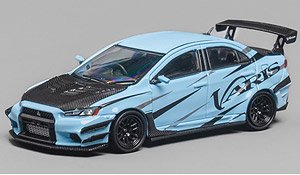 Mitsubishi ランサー エボリューションX Varis ブルー (ミニカー)