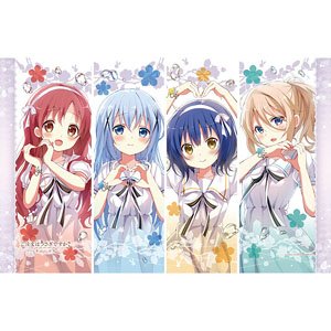 Is the Order a Rabbit? Bloom Towelblanket (Chino & Maya & Megu & Aoyama Blue Mountain) (Anime Toy)