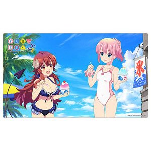 The Demon Girl Next Door 2-Chome [Especially Illustrated] Rubber Mat (Yuko Yoshida & Momo Chiyoda / Sea) (Card Supplies)
