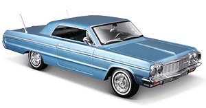 シボレー インパラ 1964 メタリックブルー (ミニカー)