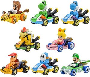 Hot Wheels Mario Kart Assorted 988J (Set of 8) (Toy)