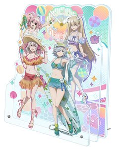 スパイ教室 描き下ろしBIGアクリル置時計 水着ver. (キャラクターグッズ)