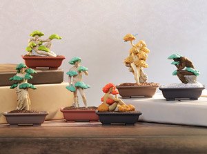 QUE SERAシリーズ MODERN ANCIENTS ART BONSAI アーティスティック盆栽 (6個セット) (完成品)