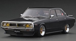 Nissan Skyline 2000 GT-X (GC110) Black Metallic (Diecast Car)