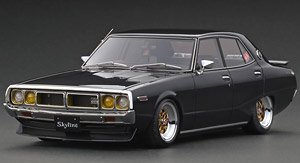 Nissan Skyline 2000 GT-X (GC110) Black Metallic (ミニカー)