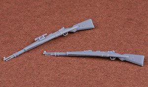 Kar98k ライフル銃セットI (ライフルスリングモールド付) (Zf41 ライフルスコープ付き・無し x 各2入) (プラモデル)
